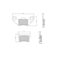 Brake pads RMS organic for Govecs S1.5 front / rear d'occasion  Expédié en Belgium