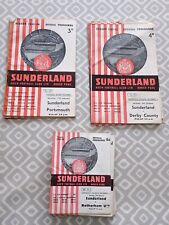 Sunderland programmes 1956 for sale  WORCESTER PARK