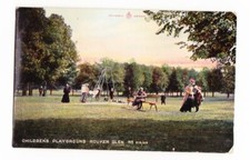 Cartão postal antigo de 1918 parque infantil Rouken Glen Escócia  comprar usado  Enviando para Brazil