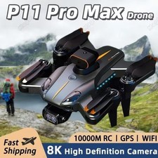 8K RC Drone P11 Max - Dual HD Camera, Foldable Quadcopter with Obstacle... comprar usado  Enviando para Brazil