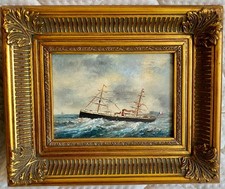 Tableau marine huile d'occasion  Le Havre-