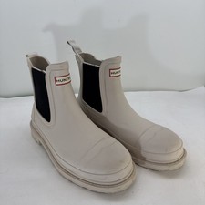 Bota de chuva feminina HUNTER, tamanho 8 creme limpo sem rachaduras comprar usado  Enviando para Brazil