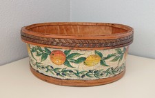Cestino legno decoupage usato  Noceto