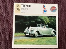 Triumph dolomite 1937 for sale  UK