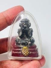 Antiga estátua Phra Pidta olho fechado amuleto proteção talismã LP Kaew na caixa comprar usado  Enviando para Brazil