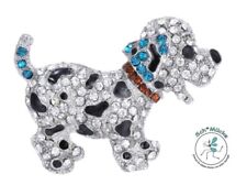 Brosche dalmatiner strass gebraucht kaufen  Hannover