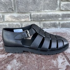 NOVO Polo Ralph Lauren Country Masculino Tamanho 9 Sandálias Homem-Peixe Sapatos Couro Preto comprar usado  Enviando para Brazil