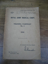 Ww2 ramc manual for sale  CHATTERIS