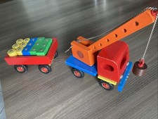 Holzspielzeug magnet kran gebraucht kaufen  Hannover