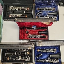 LOTE DE 5 CLARINETES ESTUDANTIS para REPARO/RESTAURAÇÃO Sotaque, Artístico, Evette, Nor.vito  comprar usado  Enviando para Brazil