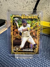 Usado, Jackson Chourio /50 mini refrator de ouro diamante 2024 Topps Chrome cervejeiros dourados comprar usado  Enviando para Brazil
