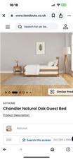Natural oak bed for sale  WATFORD