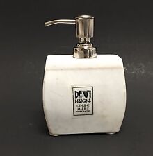 Novo Genuíno Devi Branco Pedra De Mármore Hand Crafted Sabão, Loção, Dispensador De Cozinha comprar usado  Enviando para Brazil