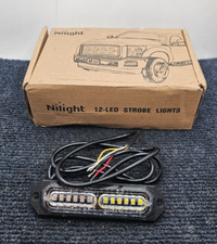 (Quantidade 12) Nilight TL-207BW: Luzes estroboscópicas de LED 12-LED superfície de luz de emergência comprar usado  Enviando para Brazil