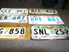 License plates south for sale  Greer