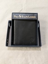 Polo Ralph Lauren Carteira Bifold de Couro Preto Nova Na Caixa Antiga comprar usado  Enviando para Brazil