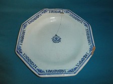 Xviii plat octogonal d'occasion  Dampierre-sur-Linotte