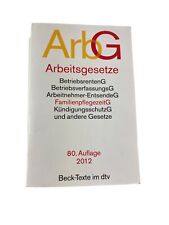 Arbg arbeitsgesetze betriebsre gebraucht kaufen  Göttingen