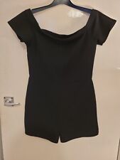Black playsuit size for sale  HUDDERSFIELD