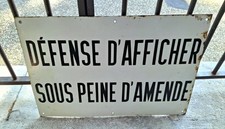 Grande plaque émaillée d'occasion  Laudun-l'Ardoise