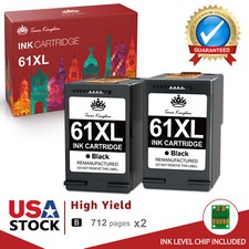 Cartucho de tinta preta 61XL substituição para HP Deskjet 2541 2542 3512 3516 3050A comprar usado  Enviando para Brazil