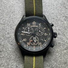 Timex Expedition Field cronógrafo masculino 43mm tecido mostrador indiglo relógio cronógrafo D4 comprar usado  Enviando para Brazil