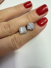cz halo stud earrings for sale cz halo stud earrings for sale Bensalem