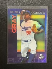 JOSIAH GRAY #'d /250 - 2020 Bowman Platinum PURPLE Prospect RC TOP-93 Nationals , usado comprar usado  Enviando para Brazil