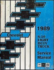 1989 Chevrolet S 10 oficina manual picape S10 blazer serviço original comprar usado  Enviando para Brazil