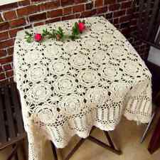 Toalha de mesa feita à mão tapete de mesa de renda toalha de mesa de crochê quadrada comprar usado  Enviando para Brazil