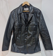 Lambretta black leather for sale  CAERNARFON