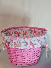 Pink wicker basket for sale  Whitmore Lake