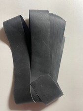Saia de borracha viva original corte quadrado material old school preta comprar usado  Enviando para Brazil
