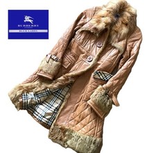 Casaco acolchoado Burberry Blue Label couro marrom camelo feminino tamanho 38/EUA:S autêntico comprar usado  Enviando para Brazil