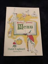 Mother goose menu for sale  Rocky Mount