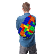 Usado, Colorido Construcción Ladrillos - Cordón Bolsa de Lona - Natación Compras comprar usado Usado, Colorido Construcción Ladrillos - Cordón Bolsa de Lona - Natación Compras comprar usado  Enviando para Brazil