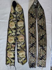 Usado, Fita floral bordada jacquard metálica com acabamento vintage borboletas - Novo  comprar usado  Enviando para Brazil