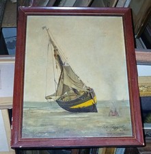 Tableau xixème bateau d'occasion  Bardos