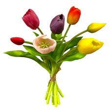 Künstlicher tulpenstrauß tul gebraucht kaufen  Wiesau