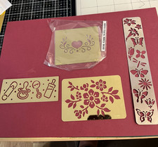 Brass embossng stencils for sale  BURNTWOOD