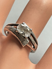 Bague vintage rhodié d'occasion  Nantes-