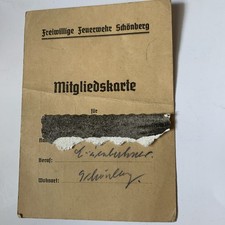 Mitgliedskarte freiwillige feu gebraucht kaufen  Markneukirchen