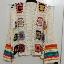 Handmade crochet cardigan for sale  SOUTHAMPTON