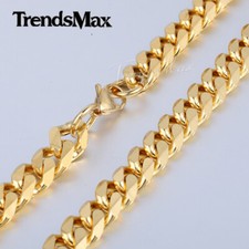 11mm chain gold for sale  Pine Brook
