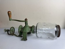 Moedor de café antigo de parede arcade ferro fundido vidro cristal nº 3 frasco comprar usado  Enviando para Brazil