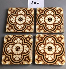 4 x Azulejos Antigos de Cerâmica Vintage Vitoriano Art Nouveau 6" Quadrado comprar usado 4 x Azulejos Antigos de Cerâmica Vintage Vitoriano Art Nouveau 6" Quadrado comprar usado  Enviando para Brazil