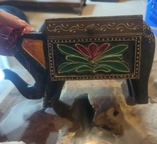 Wooden elephant jewellery for sale  BOURNE