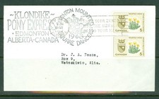 CANADA CALGARY 8 VII 1968 KLONDIKE PONY EXPRESS CACHET TO EDMONTON na sprzedaż  Wysyłka do Poland