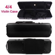 Estojo de violino preto 4/4 fibra de carbono caixa de violino alça traseira luz forte Yinfente comprar usado  Enviando para Brazil