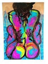 Tableau abstrait féminin d'occasion  Allaire